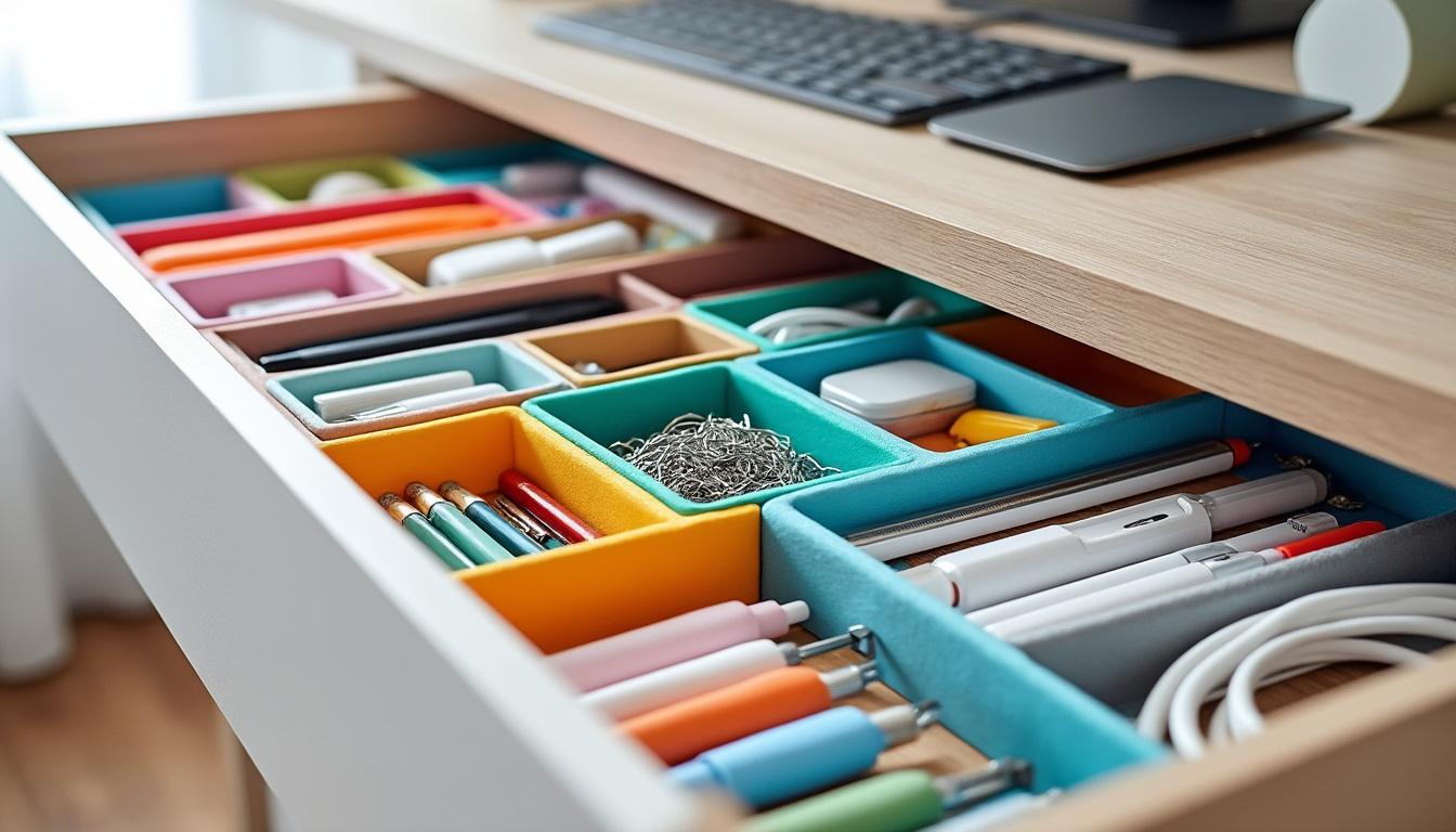 optimisez vos tiroirs avec des s&eacute;parateurs diy fabriqu&eacute;s &agrave; partir de bo&icirc;tes de c&eacute;r&eacute;ales recycl&eacute;es. une solution &eacute;cologique, &eacute;conomique et facile pour organiser vos rangements.